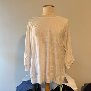 Chic Cream Long Sleeve Women's Top